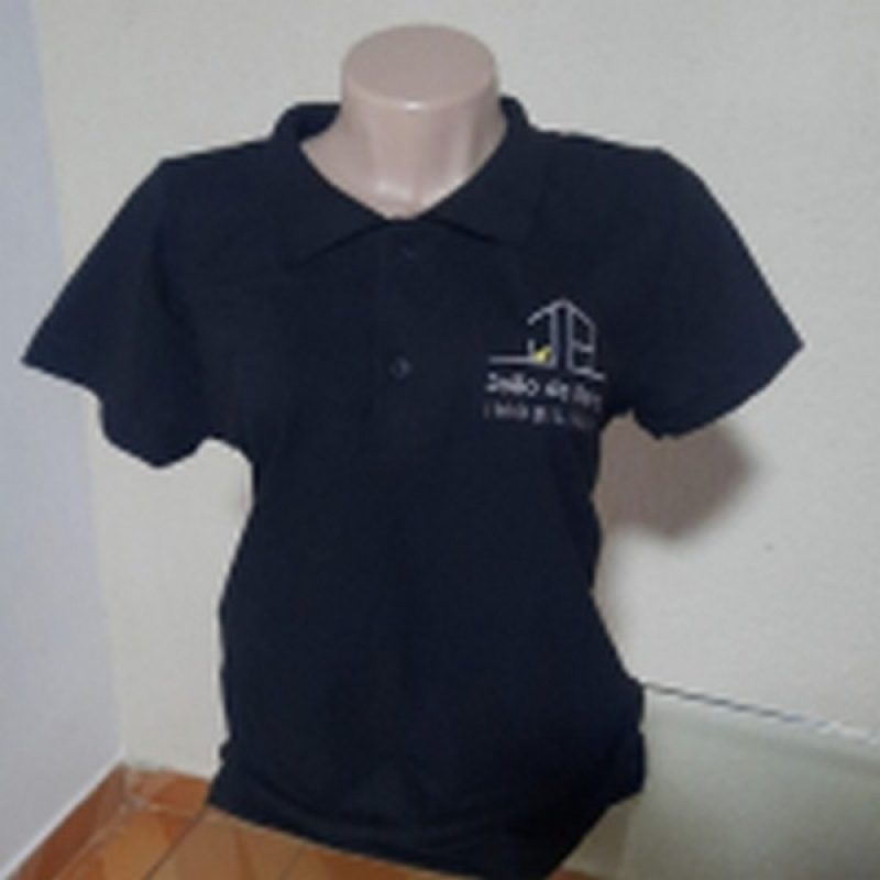 Camisa Bordada para Empresa Preço Praia Grande - Camisa Polo Bordada Uniforme
