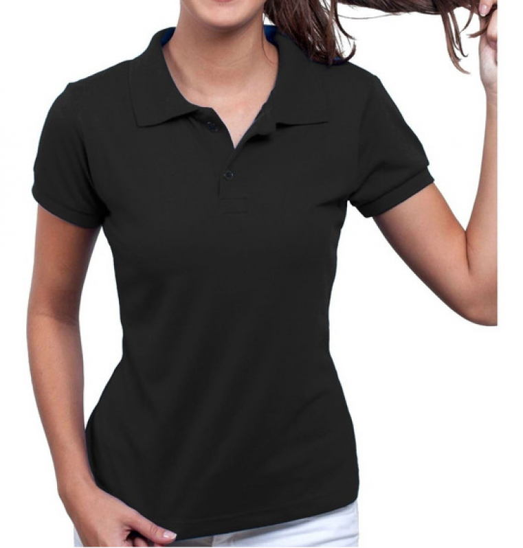 Camisa Polo Bordada para Empresa Barueri - Camiseta Feminina Bordada Personalizada