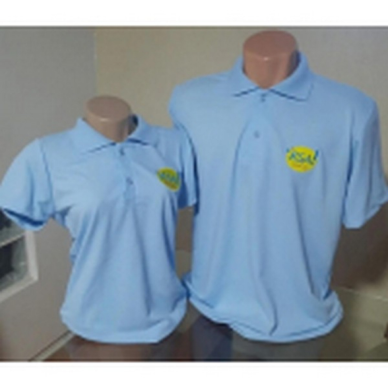 Camisa Polo Feminina Bordada Preço Santos - Camisa Polo Bordada Personalizada