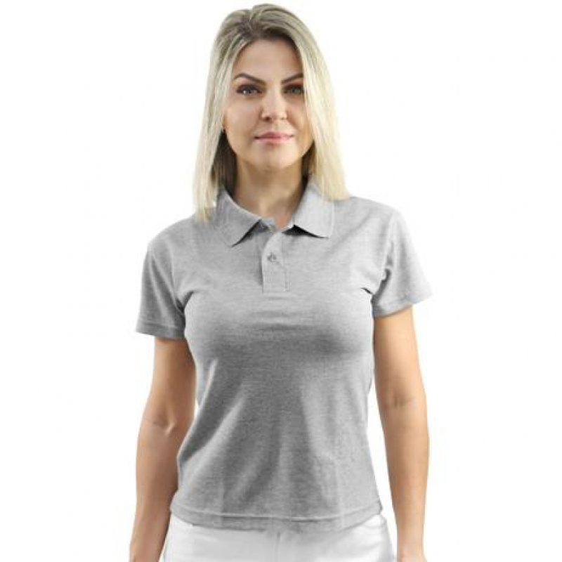 Camiseta Feminina Bordada Personalizada Araraquara - Camisa Polo Uniforme Bordado