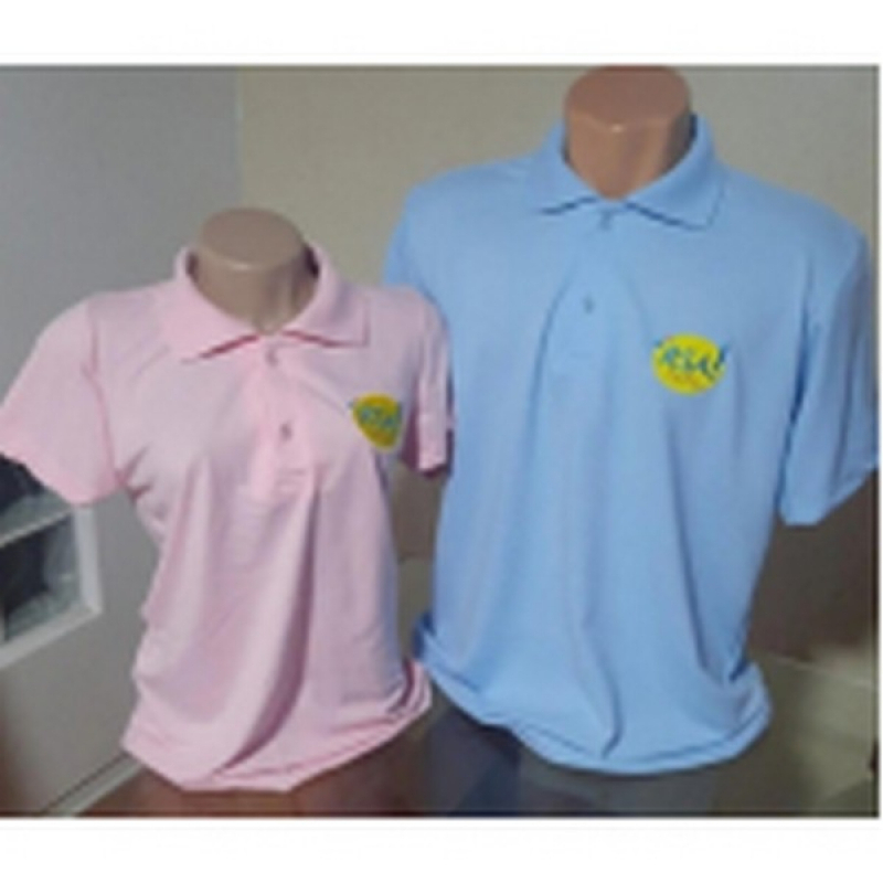 Camiseta Polo Bordado Personalizado Atacado Conchas - Camisa Polo com Logo Bordado