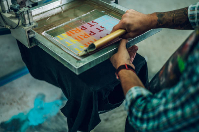 Estampa de Serigrafia Preço Praia Grande - Camisa em Serigrafia