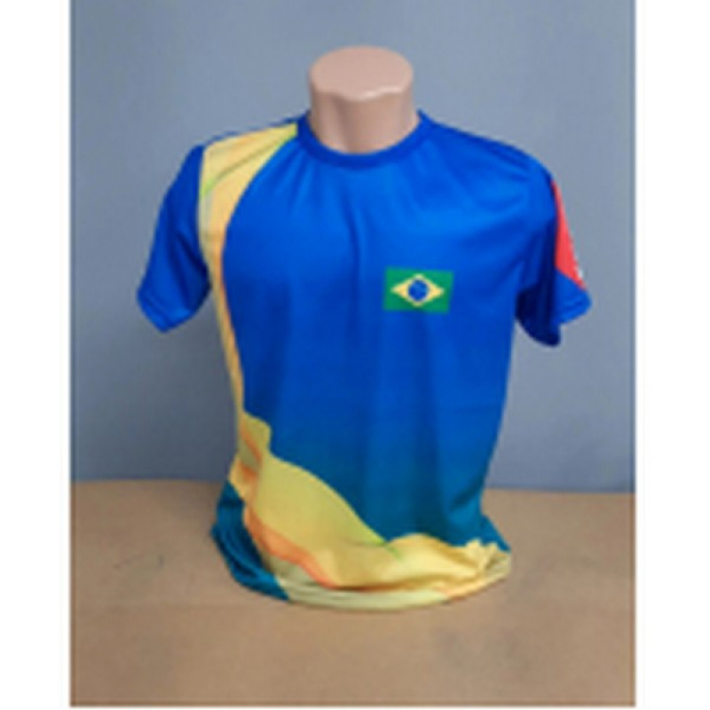 Personalização de Camiseta Poliéster Barra Funda - Personalização de Camiseta Tecido Dry Fit